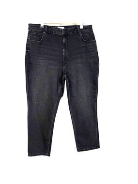 ASOS Design Curvy Black High Rise Denim Skinny Jeans Plus Size 36x30